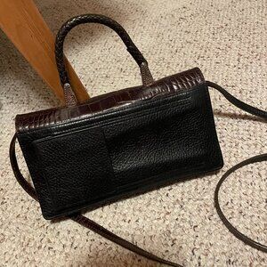 Brighton Pebbled Leather Wallet Clutch Crossbody Handbag